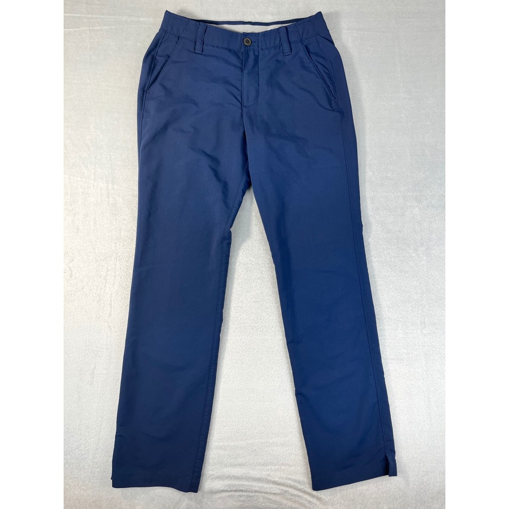 Under Armour Golf Pants Mens 30/32 Blue Excellent Performance Straight Leg